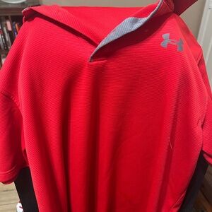 LG UnderArmour Men's Red Polo Shirt
